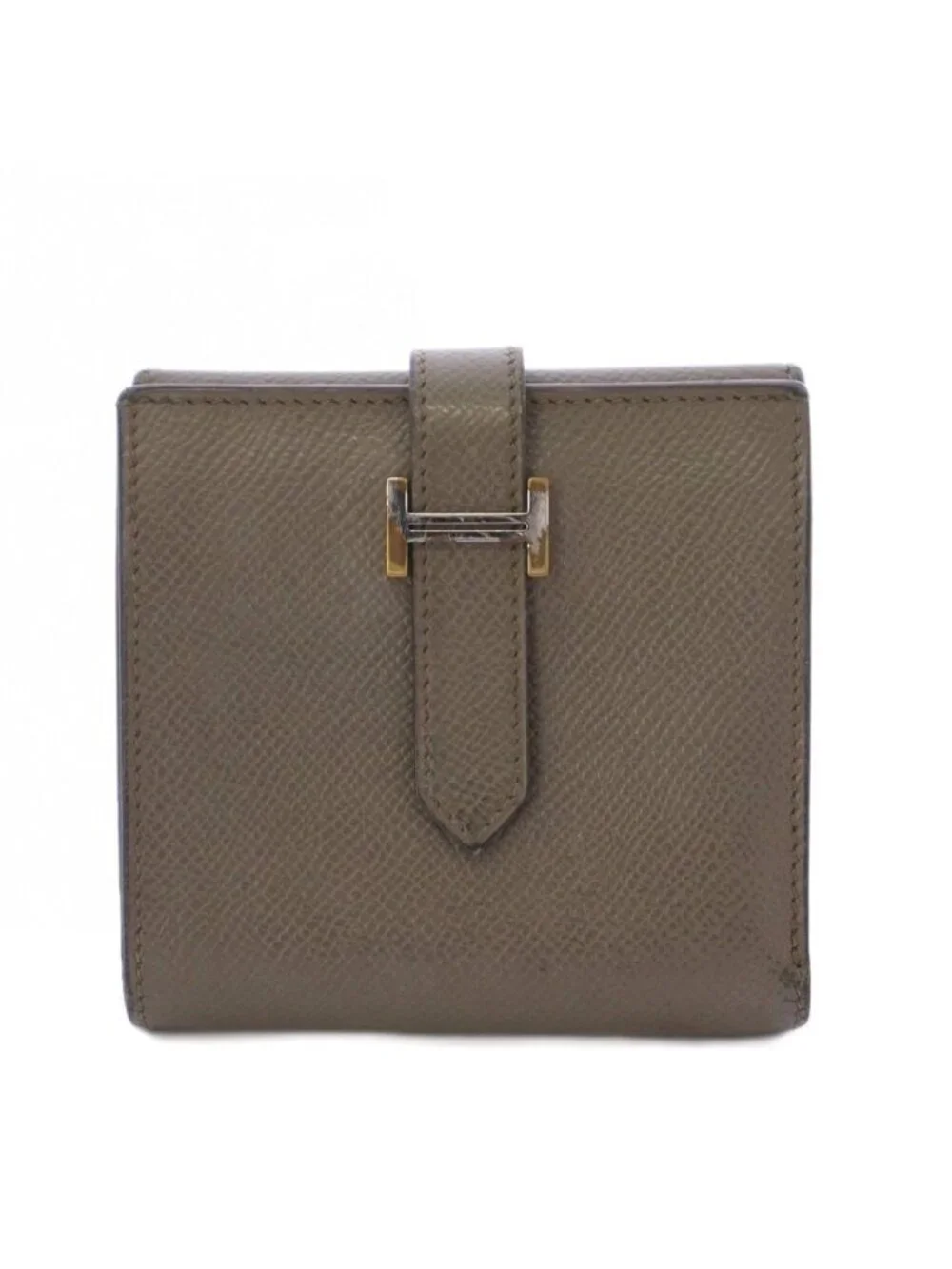 Hermes Bearn Rectoverso Bifold Wallet Compact Greige